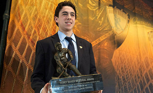 johnny 36 goal, 80 point season yields Hobey Baker Award for Boston Colleges Gaudreau